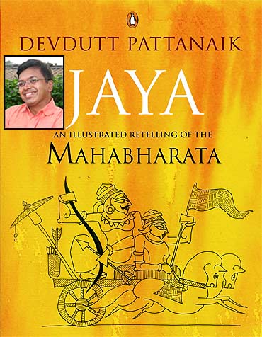 Dr Devdutt Pattanaik (inset), and his latest book Jaya