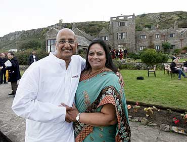 Sunita Poddar with her husband Sarwan