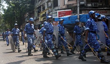 Rapid Action Force personnel in Mumbai, September 29