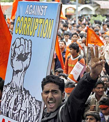 An anti-corruption rally