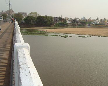 The Kaveri river in Srirangam