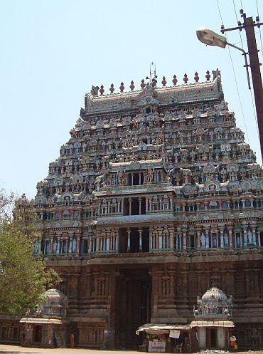 Thiruvarur is dotted with temples like this one