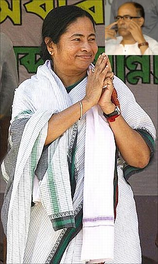 Trinamool Congress chief Mamata Banerjee. (Inset) Gautam Deb