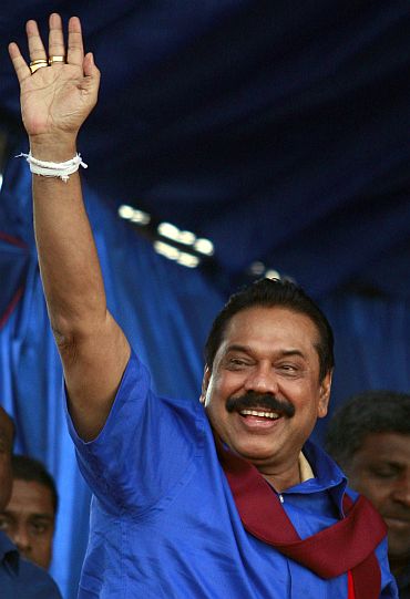 Sri Lankan President Mahinda Rajapaksa