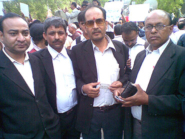 A group of lawyers from Karkardooma Court joined the campaign against corruption