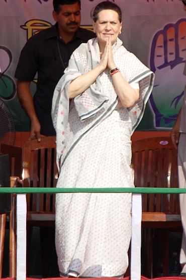 Congress chief Sonia Gandhi in Jalpaiguri