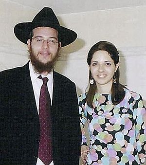 File photo of Rabbi Gavriel Noah Holtzberg and his wife Rivka