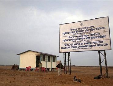 Site of the proposed nuclear plant at Jaitapur
