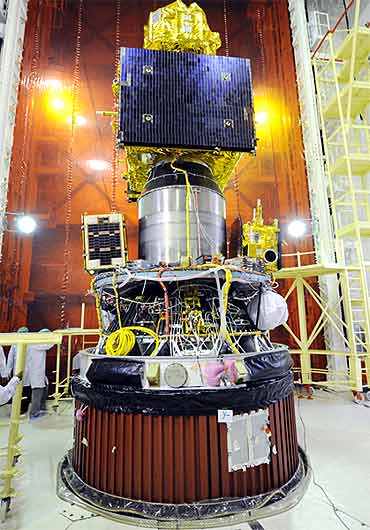 RESOURCESAT-2, YOUTHSAT and X-SAT integrated with PSLV-C16