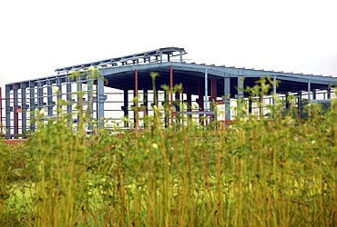 The abandoned plant of Tata's Nano in Singur
