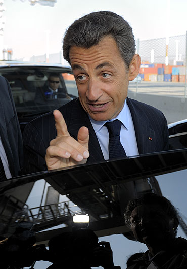 France's president Nicolas Sarkozy