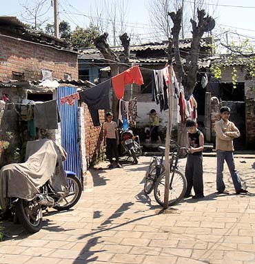 A camp for Pandits in Jammu. The camps will be emptied and residents moved to a new township.