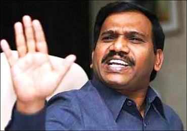 Jailed former minister A Raja