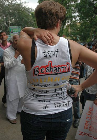 In PHOTOS: Besharmi morcha in New Delhi