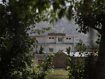 The compound in Abbottabad, Pakistan, where US soldiers killed Osama bin Laden