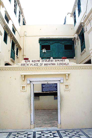 Kirti Mandir, Mahatma Gandhi's birthplace in Porbandar, Gujarat