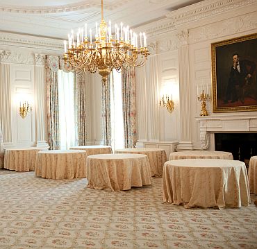 The State Dining Room can host 140 guests