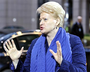 Dalia Grybauskaite, President of Lithunia