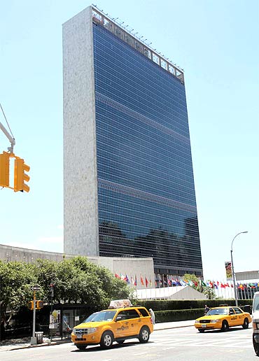 The United Nations headquarters in New York