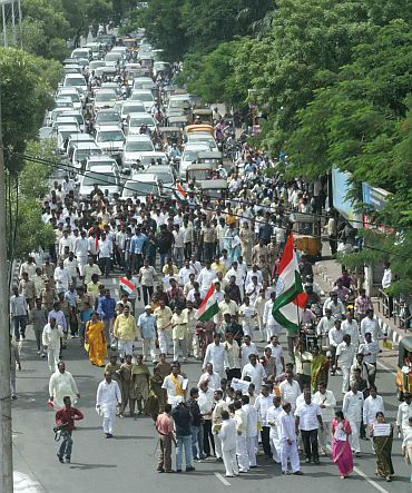 Another protest rally in Hyderabad