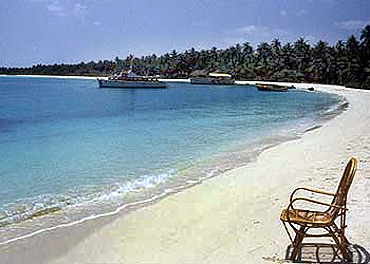 Minicoy island at the southern-most tip of Lakshadweep