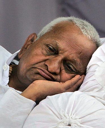 Hazare went on fast for 12 days in August