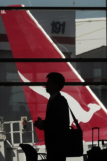 A passenger at Sydney airport