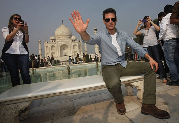 Cruise is on his maiden visit to India to promote his latest movie Mission: Impossible Ghost Protocol ahead of its official world premiere next week