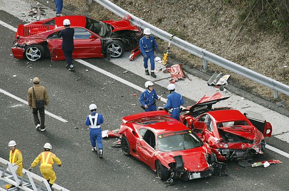 In PHOTOS: World's costliest crash
