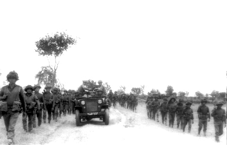 Indian troops on the move
