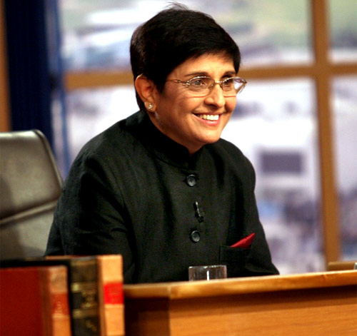 Team Anna member Kiran Bedi who was charged with inflating her travel bills
