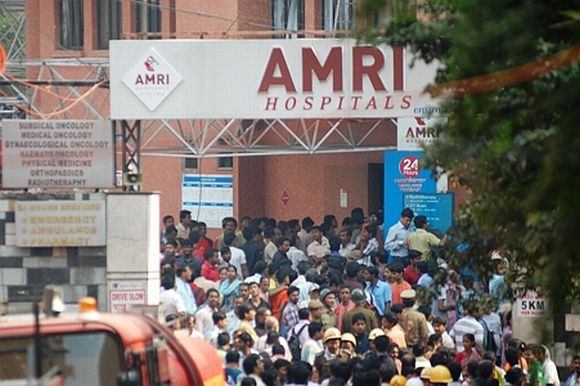 Patients' kin go on rampage at AMRI, lathicharged
