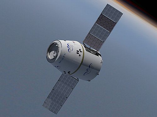 Unmanned space capsule Dragon