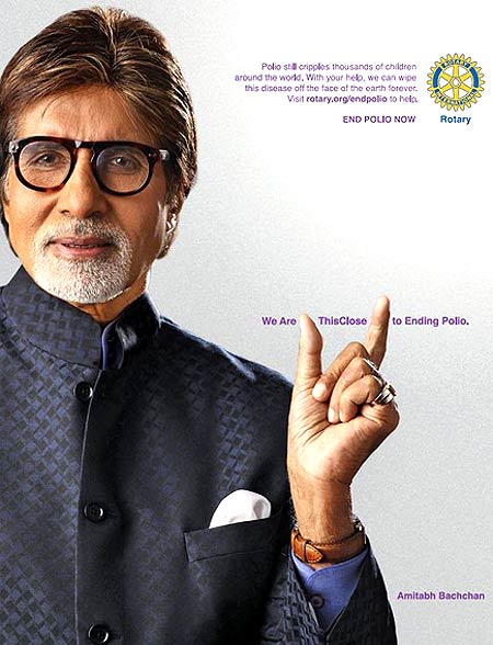 Angry Big B makes polio cases DROP in India