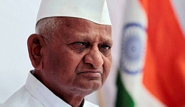 Anti-corruption crusader Anna Hazare