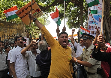 An anti-corruption rally in New Delhi