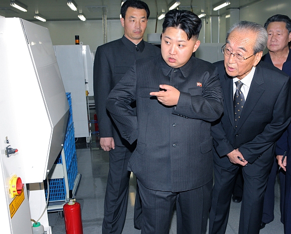 Kim Jong-Un visits Mokran Video Company in Pyongyang