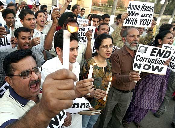 A protest against corruption