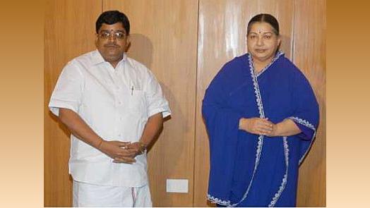 V Maitreyan was also in the BJP. Seen here with J Jayalalithaa