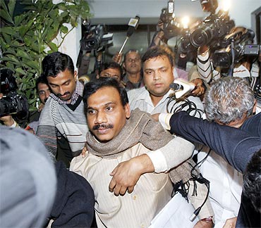 Former telecom minister A Raja was arrested for his alleged role in the 2G scam