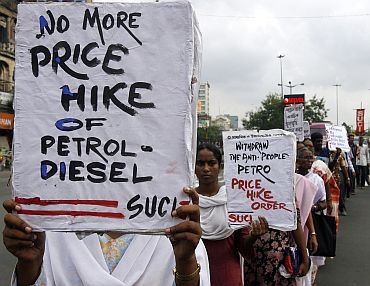 A protest against price rise