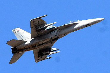 F-18 Super Hornet in action