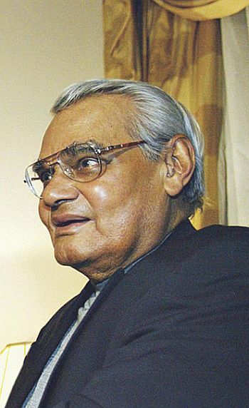 Atal Bihari Vajpayee, under whose prime ministership India conducted the 1998 nuclear tests