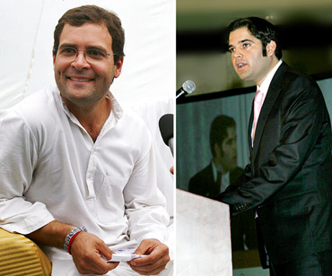 Congress leader Rahul Gandhi and BJP leader Varun Gandhi