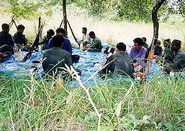 Maoist cadres at a training camp