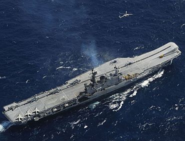 File photo of India's only aircraft carrier INS Viraat