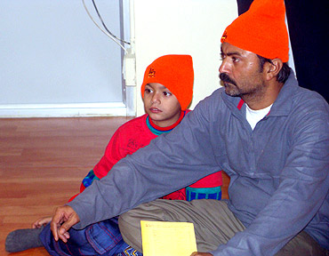 Kabir Kumar with his father