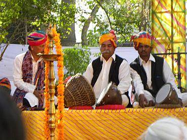 Musicians at the Jaipur Literature Festival