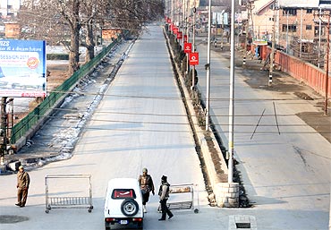 There was high security cover in Kashmir on Republic Day