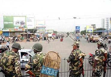Security beefed up in Hyderabad